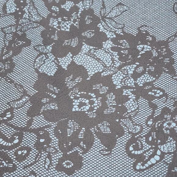 T Tahari Blue with Black‎ Lace Floral Maxi Skirt Size 10 - NWT - Picture 4 of 7